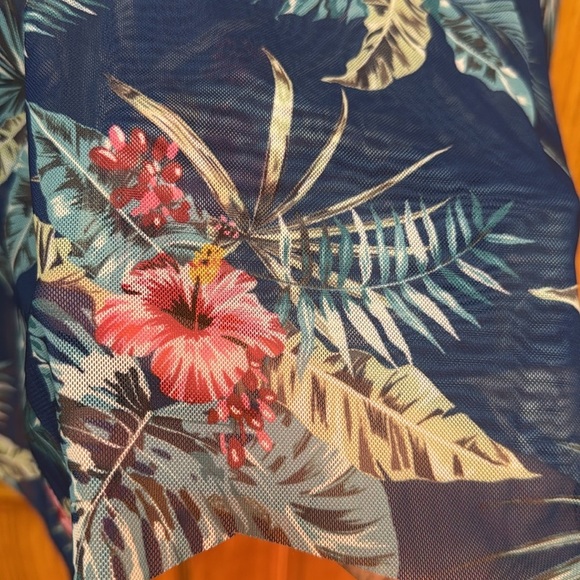 4X Women’s 2 piece tankini set in a beautiful blue flyway sheer - NEW NO BRAND - Picture 11 of 11